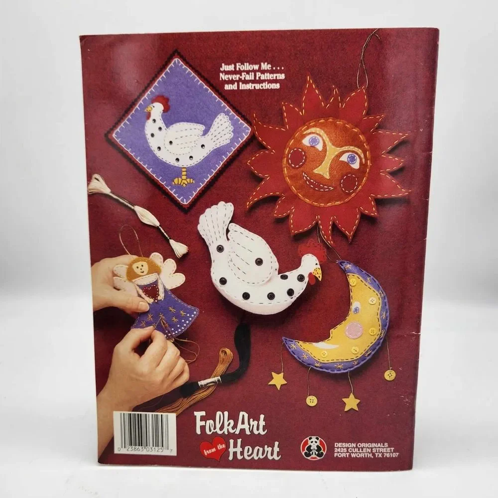 Folk Art From the Heart 14 Designs From Suzanne McNeill #3125 Vintage 1995